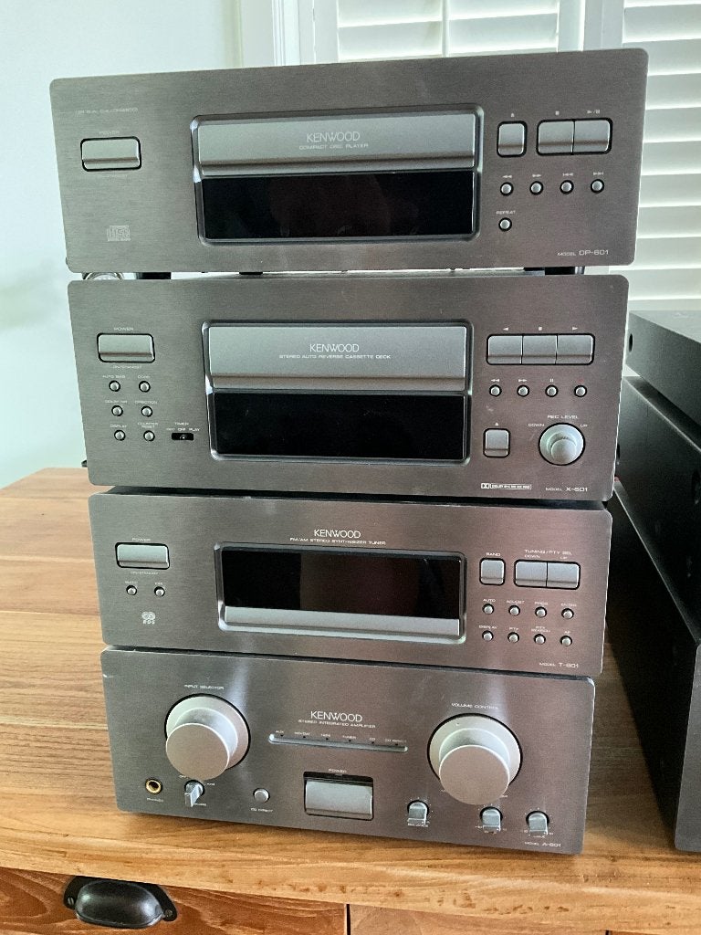 Audio sets Kenwood high-end type A 601 en A 1001 (uniek), Audio, Tv en Foto, Gebruikt, Cassettedeck, Losse componenten, Ophalen