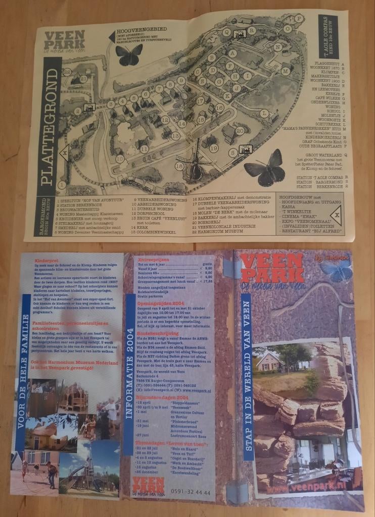 VEENPARK - FOLDER + PLATTEGROND, Ophalen of Verzenden