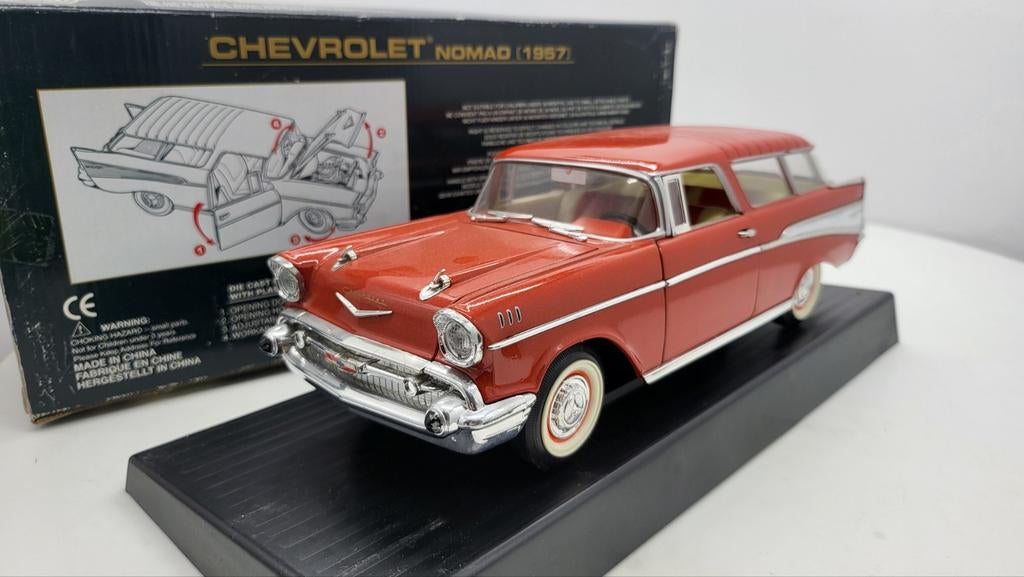 Chevrolet Nomad 1957 Stationcar Rood, Ophalen of Verzenden, Nieuw, Overige merken