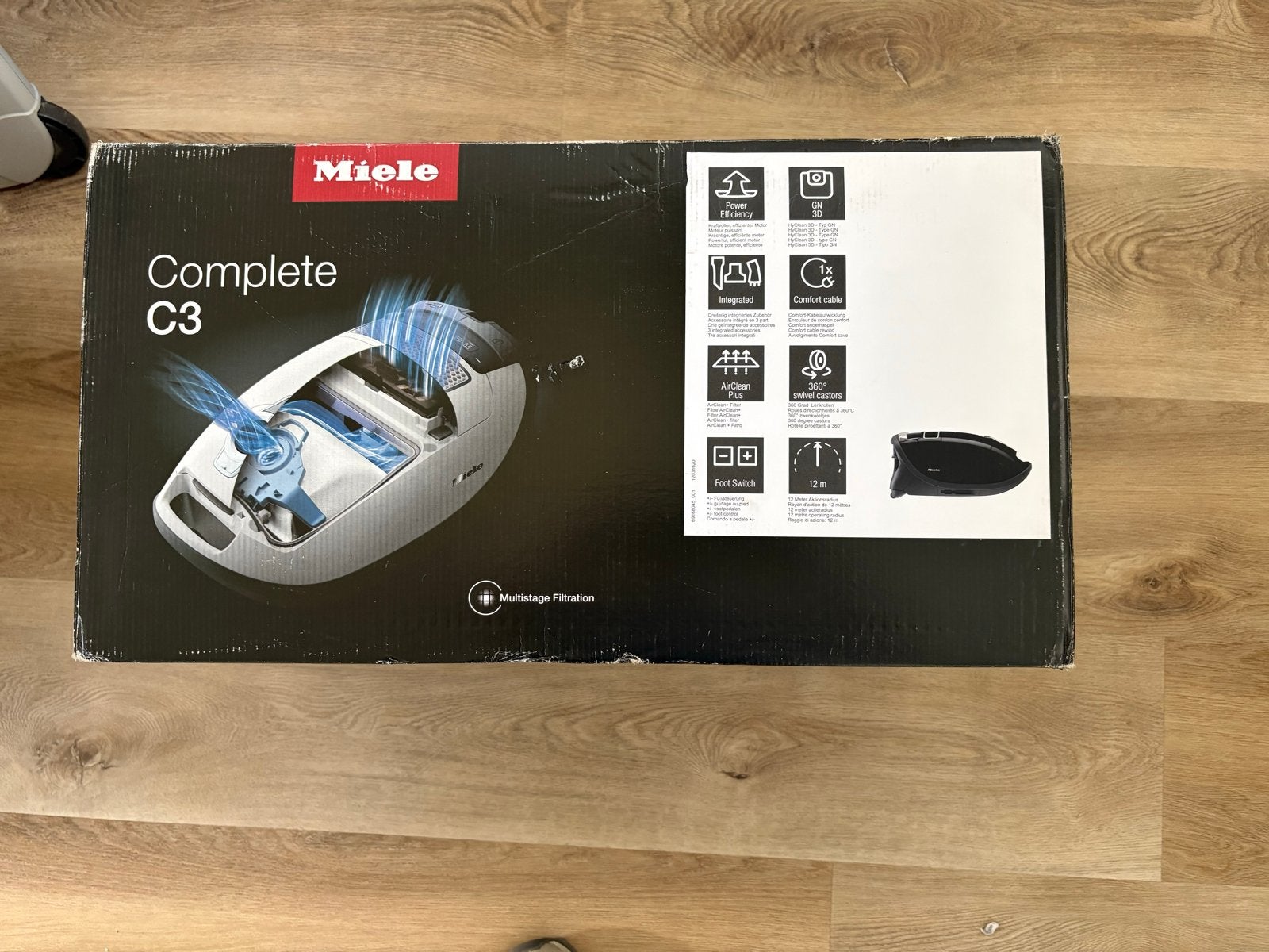Miele Complete C3 Black Diamond Ecoline stofzuiger, Witgoed en Apparatuur, Stofzuigers, Nieuw, Sledestofzuiger, Miele, Regelbare zuigkracht