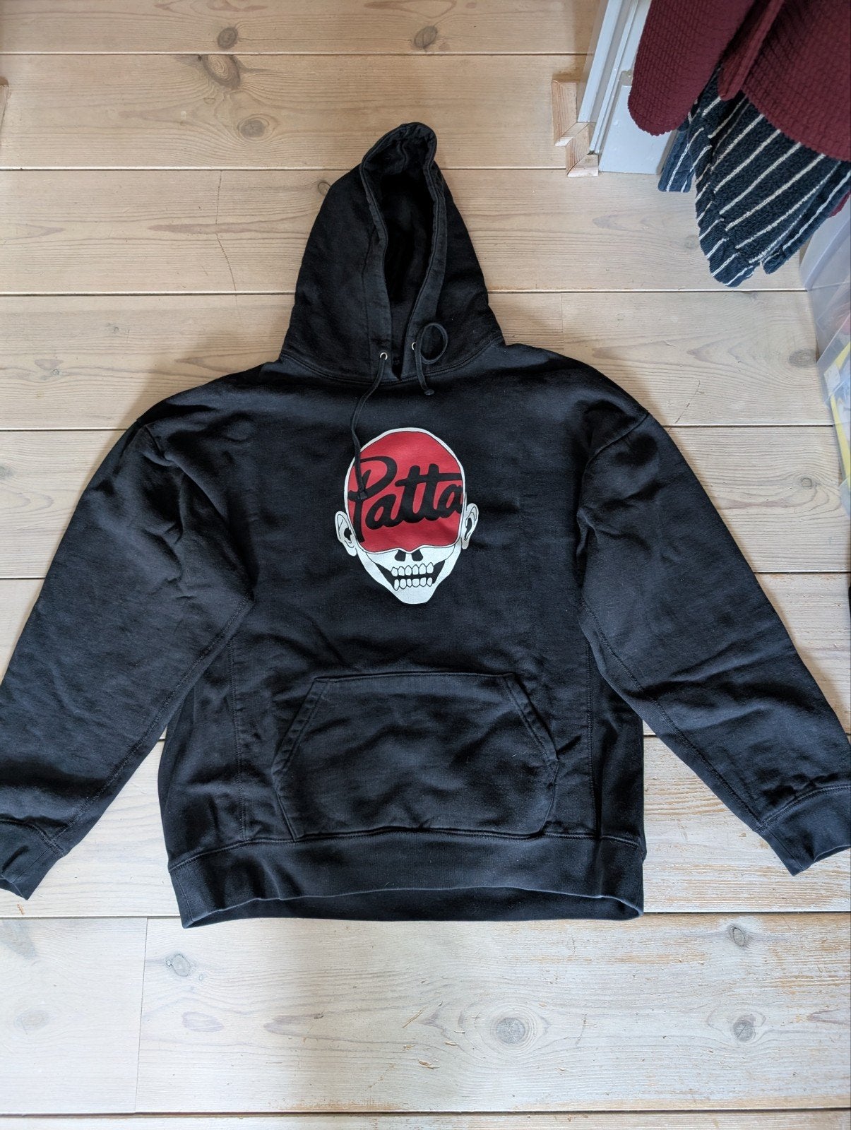 patta skull hoodie M, Maat 48/50 (M), Zwart, Ophalen of Verzenden, Patta