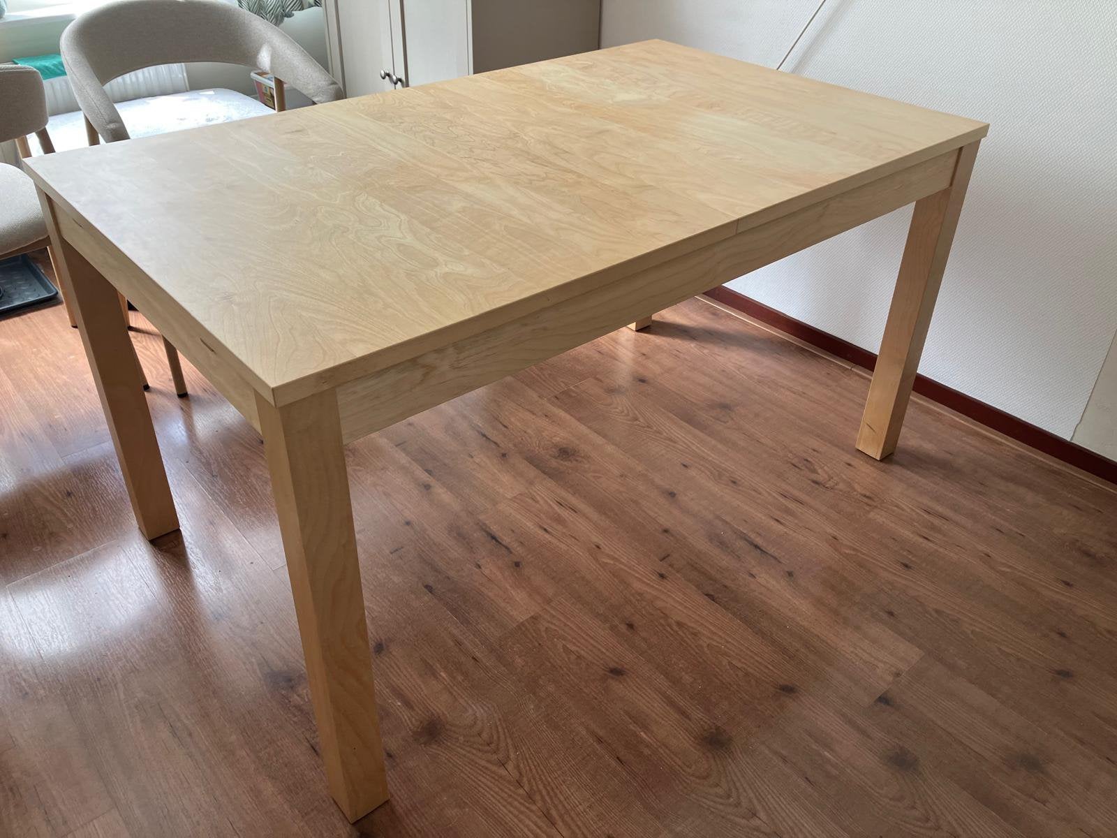 IKEA BJURSTA verstelbare eettafel, Ophalen, Gebruikt, 50 tot 100 cm, Vijf personen of meer