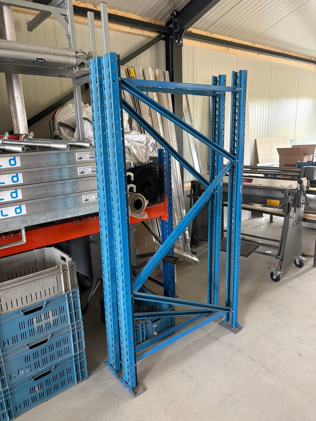 Te koop, palletstelling 2m hoog 110 breed en 270cm lang, Ophalen