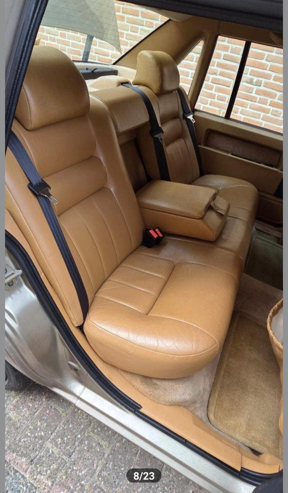 volvo 940 leer leder achterbank beige sedan, Auto-onderdelen, Ophalen, Gebruikt, Volvo