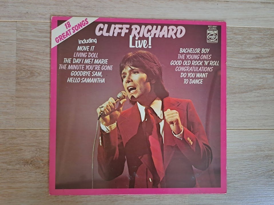 Cliff Richard - Live! (LP), Ophalen of Verzenden, Gebruikt, 12 inch, LP
