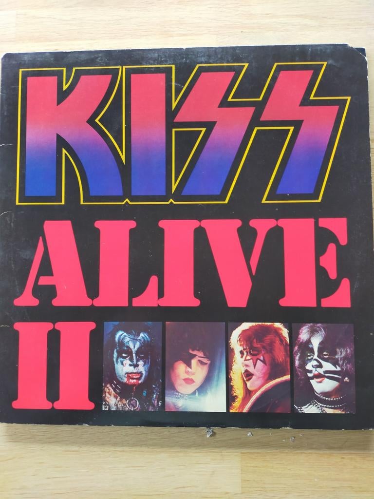 Kiss , Alive II, Cd's en Dvd's, Vinyl | Hardrock en Metal, Ophalen of Verzenden, Zo goed als nieuw