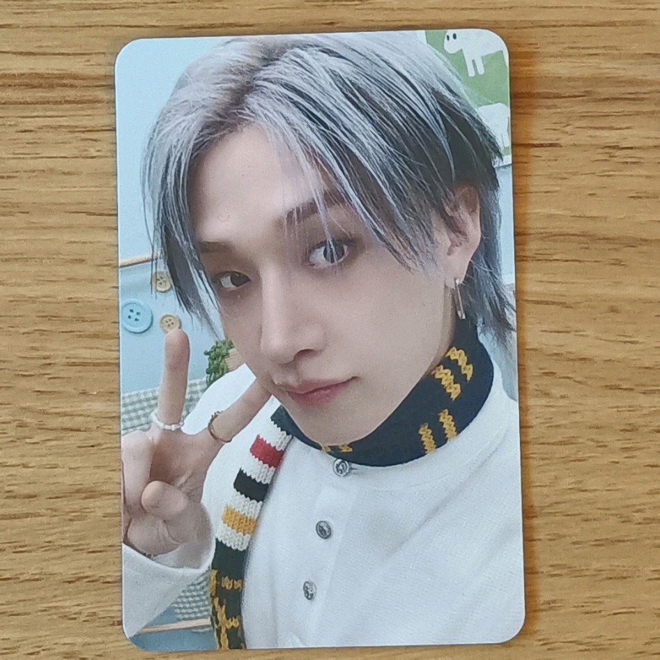 stray kids bang chan photocard stay in our lhouse, Ophalen of Verzenden, Zo goed als nieuw, Foto of Kaart