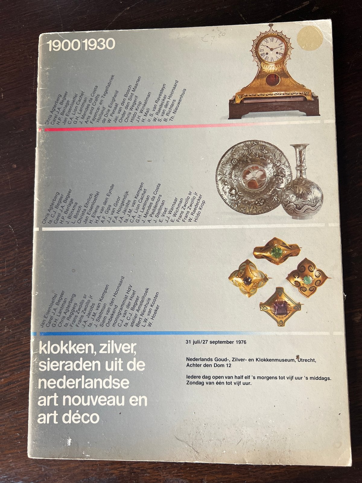 Klokken, Zilver, Sieraden uit de Nederlandse Art Nouveau en, Ophalen of Verzenden