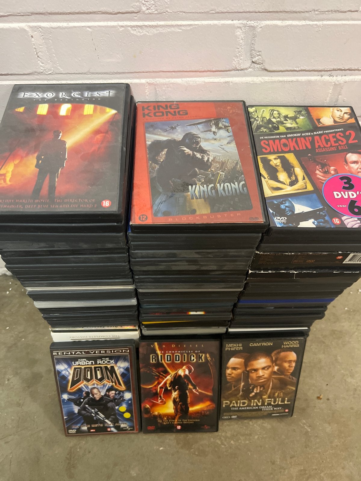 102 stuk  collectie diverse DVD films, Cd's en Dvd's, Gebruikt, Vanaf 16 jaar, Overige genres, Ophalen of Verzenden