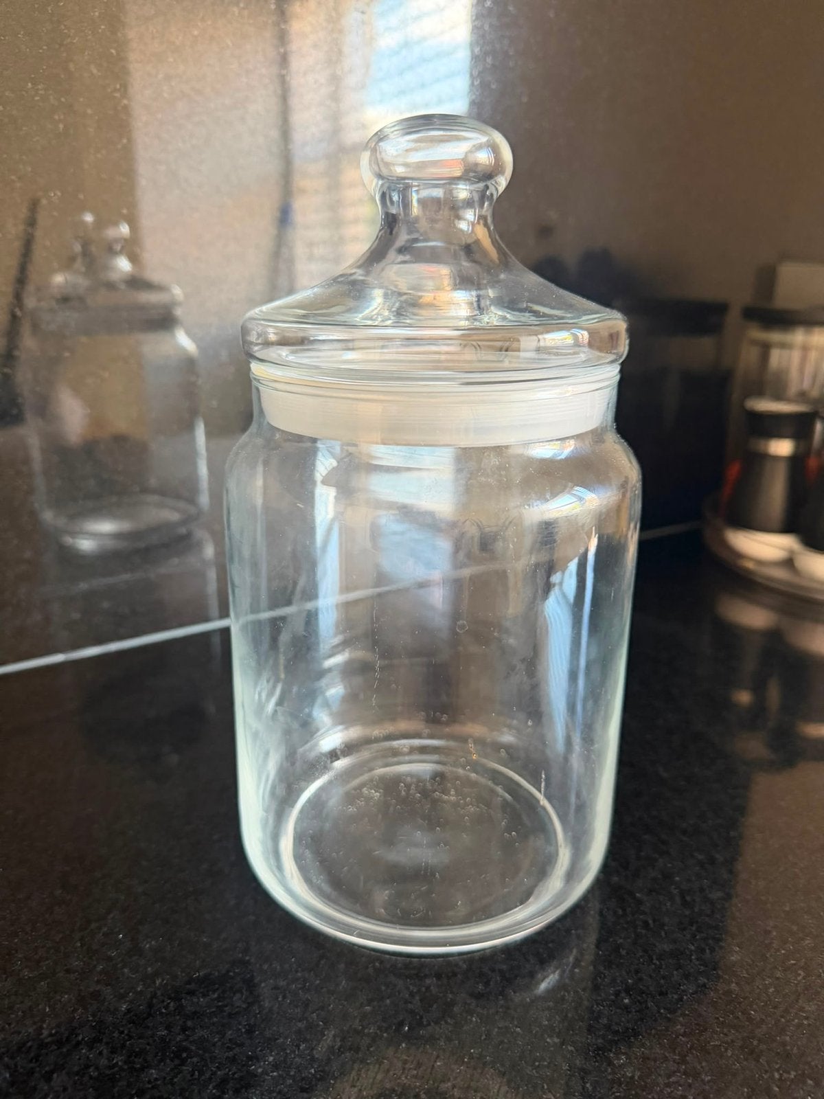 Glazen pot met deksel - Ideaal voor opslag 12 stuks!, Ophalen, Met deksel, Rond, Pot of Kruik