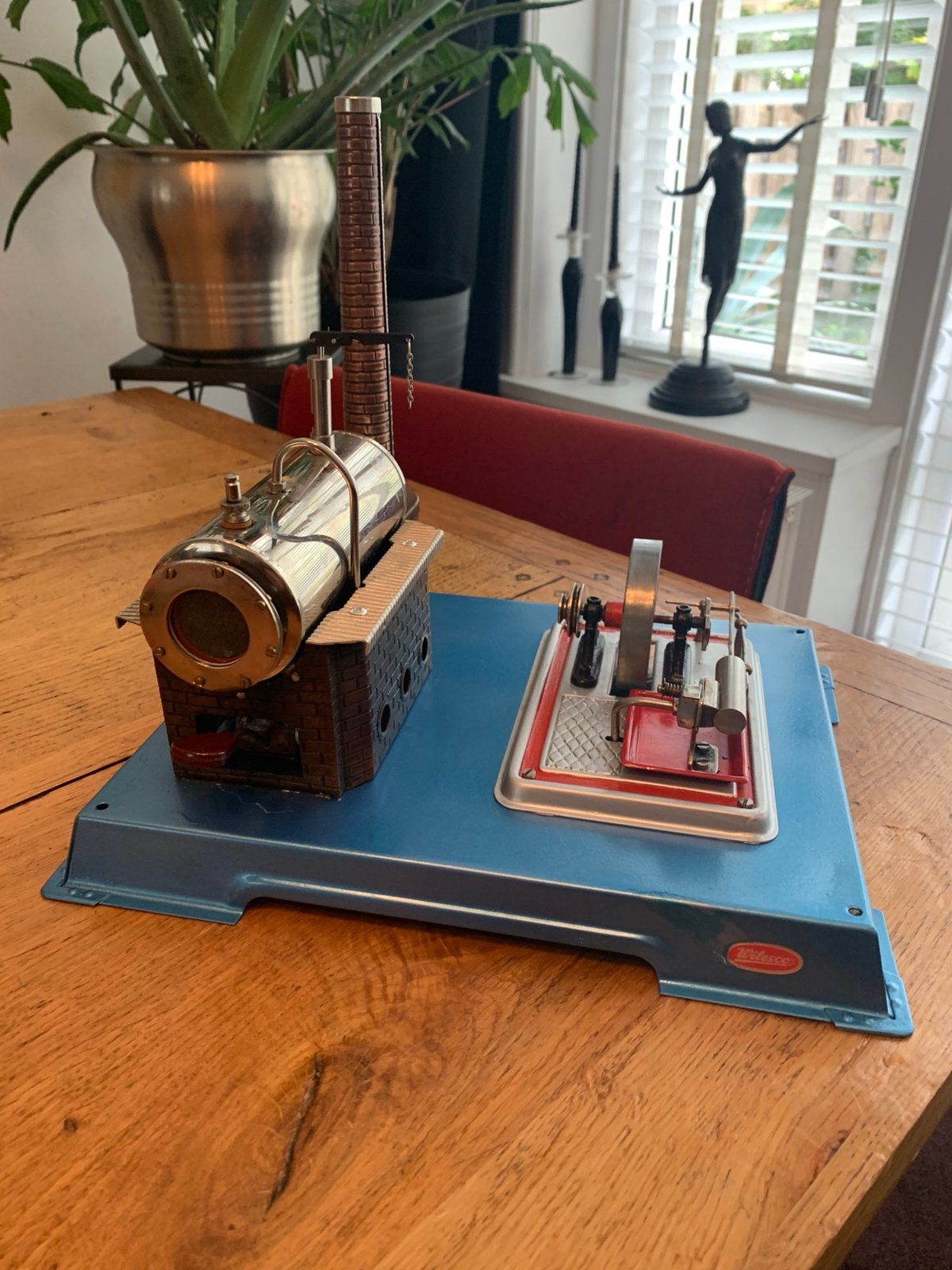 Wilesco d12 stoommachine, Hobby en Vrije tijd, Ophalen of Verzenden, Zo goed als nieuw, Groter dan 1:32