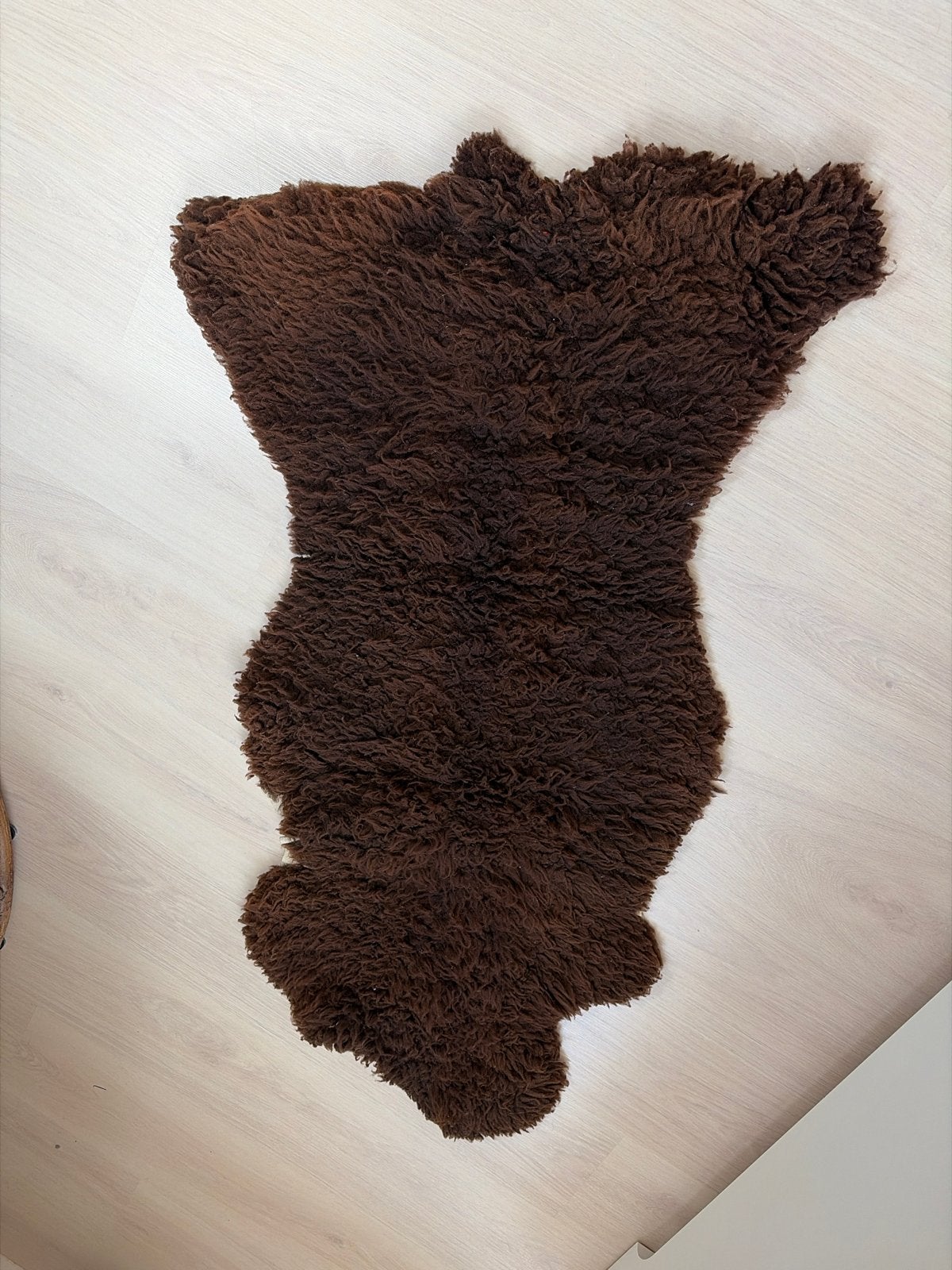 Bruin schapenvachtje, Gebruikt, Bruin, Overige vormen, 50 tot 100 cm