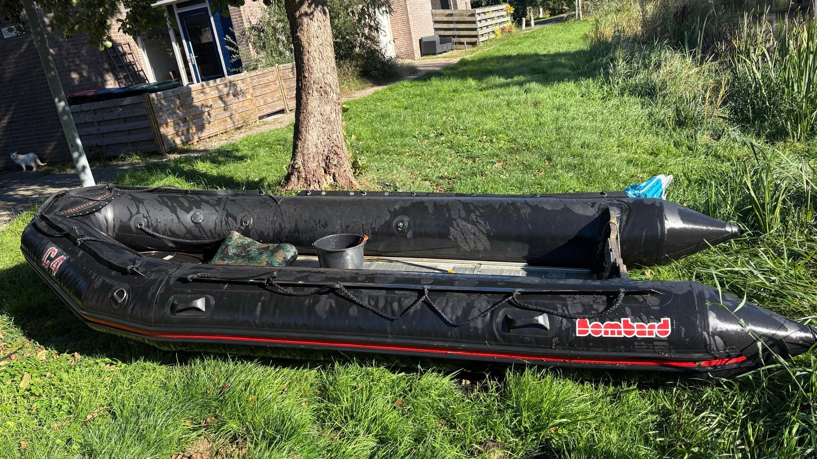 Bombard C4 rubberboot met strandwielen, Ophalen of Verzenden, Gebruikt