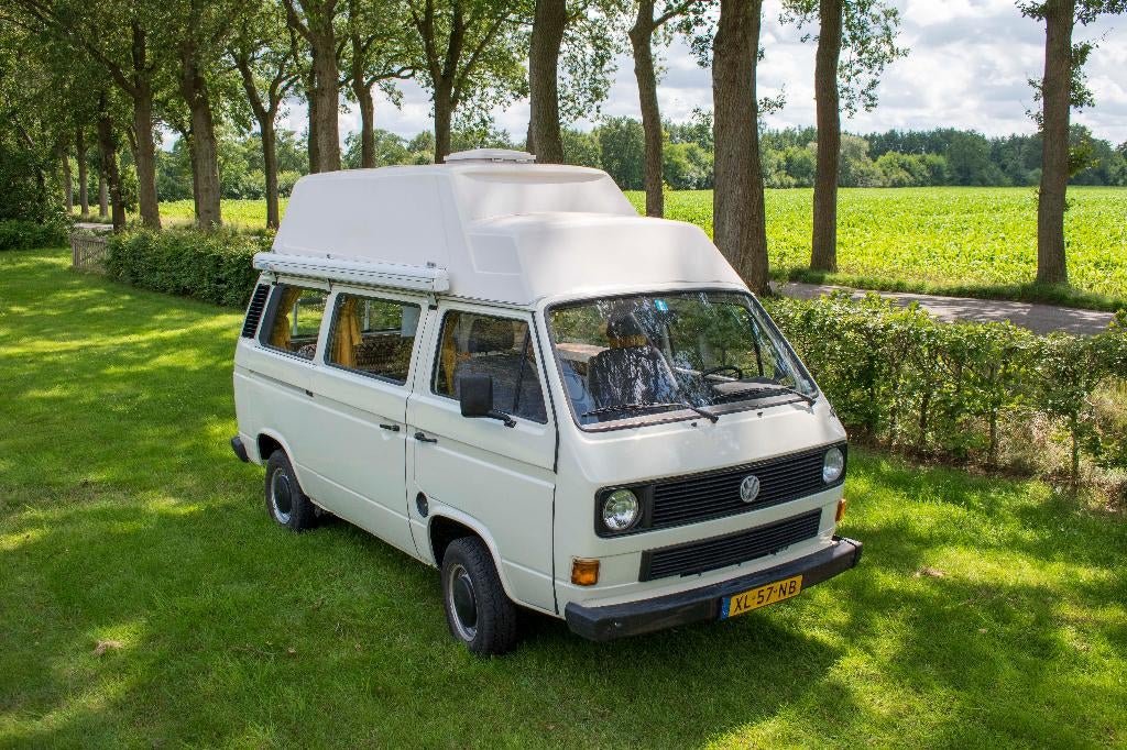 Volkswagen (VW) T3 camperbus | Gerestaureerd | Nieuwe APK, Auto's, Overige modellen, Overige carrosserieën, 1600 cc, Wit
