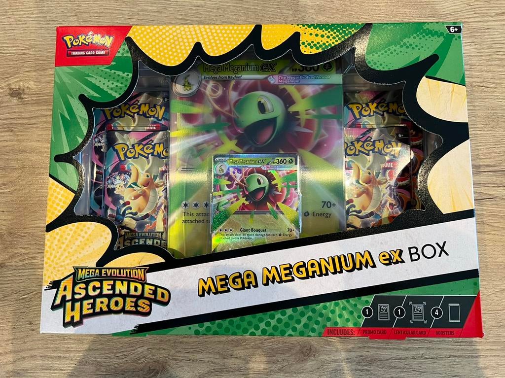 Pokémon Ascended Heroes Mega Meganium ex Box, Ophalen of Verzenden, Zo goed als nieuw