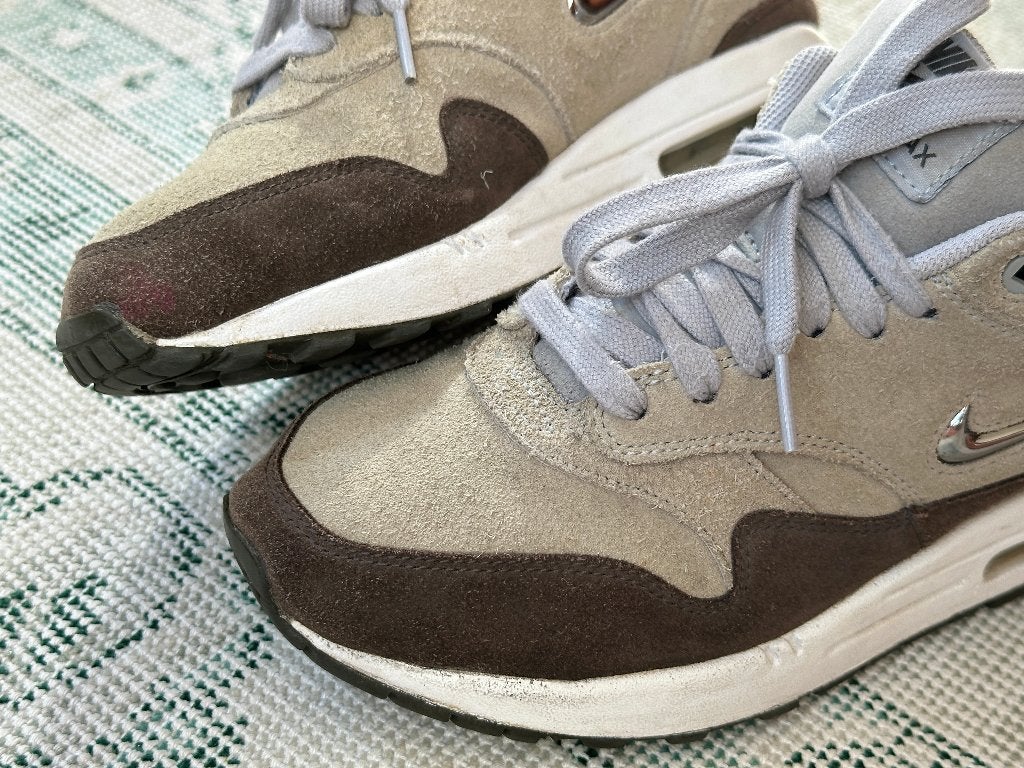 Nike Air Max 1 Premium SC Jewel 'Wolf Grey' – Maat 39 (US 8), Kleding | Dames, Schoenen, Beige, Ophalen of Verzenden, Nike air max