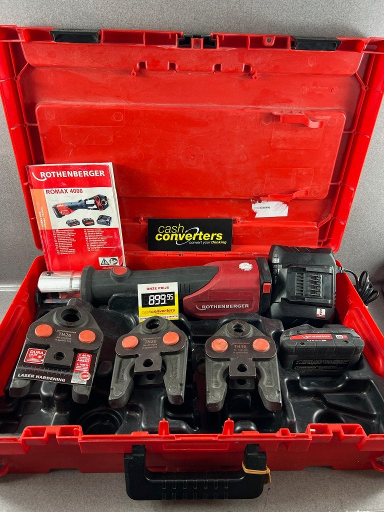 Rothenberger Romax 4000 Perstang + 3 persbekkens | 414732, Ophalen of Verzenden, Gebruikt, Tang, Overige merken