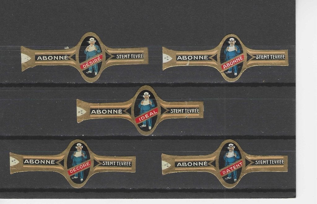 klassiek blad 412   ABONNE sigarenbanden, Ophalen of Verzenden, Zo goed als nieuw, Sigarenbandjes