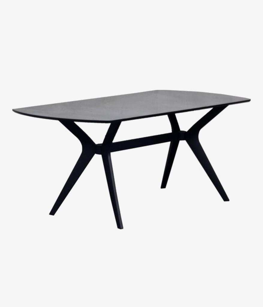 Moderne eettafel 180cm met marmerlook en epoxy afwerking, Ophalen, Zo goed als nieuw, 150 tot 200 cm