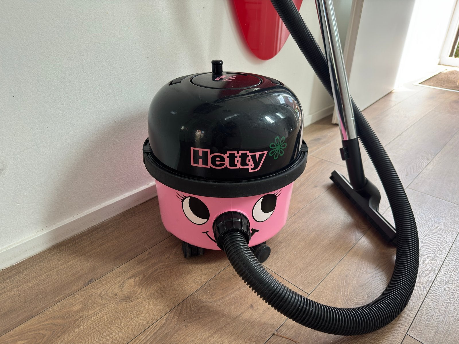 Numatic Hetty Henry Stofzuiger - Roze en Zwart, Stofzak, Inclusief accessoires, Gebruikt, Numatic