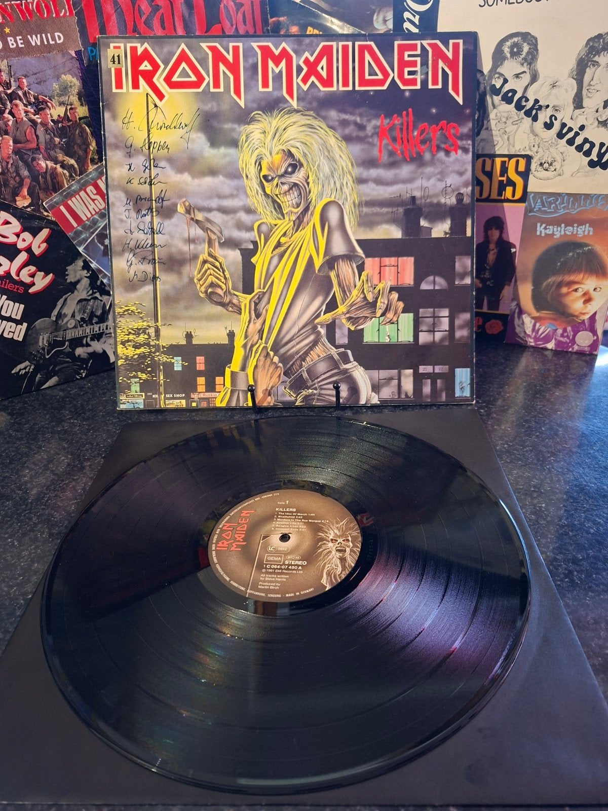 Iron Maiden - Killers LP (1981) - Hardrock/Heavy Metal, Fotohoes, Ophalen of Verzenden, Gebruikt, Overige formaten