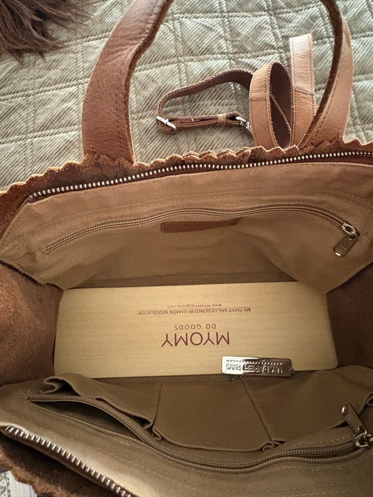 MYoMY Leren Tas - Stijlvol en Duurzaam, Ophalen of Verzenden, Zo goed als nieuw, Bruin, Handtas