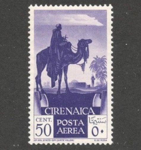 1932 50 cts-CIRENAICA luchtpost-Italiaanse kolonie, Ophalen of Verzenden, Postfris