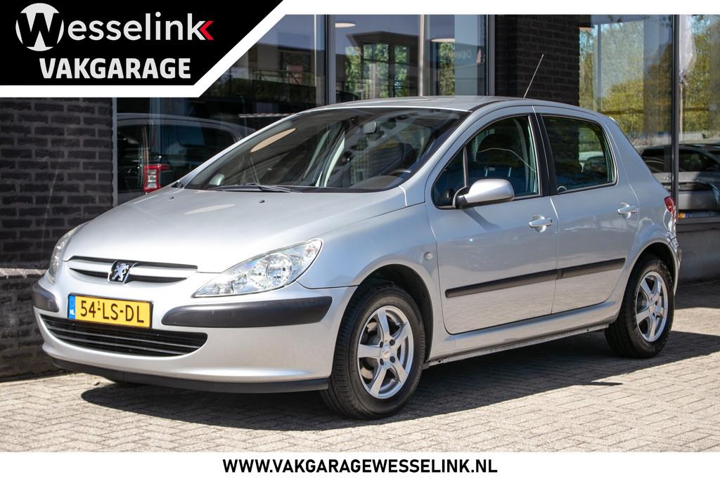 Peugeot 307 1.6-16V XT | LMV | Cruise | Clima | (bj 2003), Stof, Gebruikt, Zwart, 610 kg