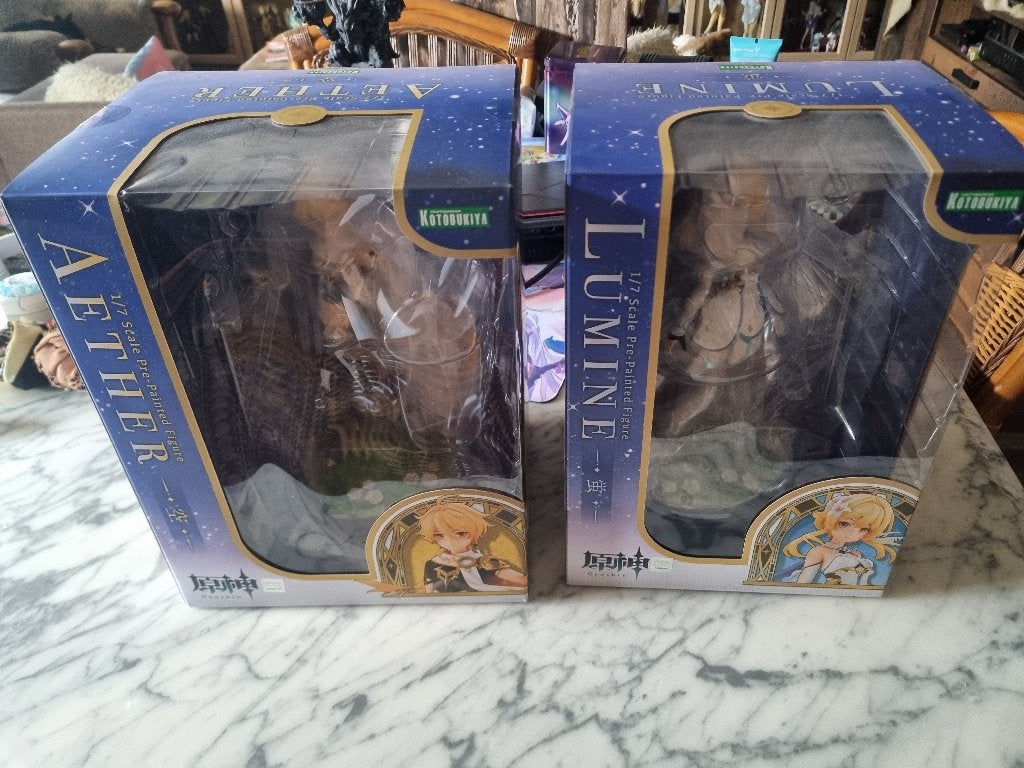 Lumine & Aether uit Genshin Impact, Verzamelen, Poppetjes en Figuurtjes, Ophalen of Verzenden, Zo goed als nieuw