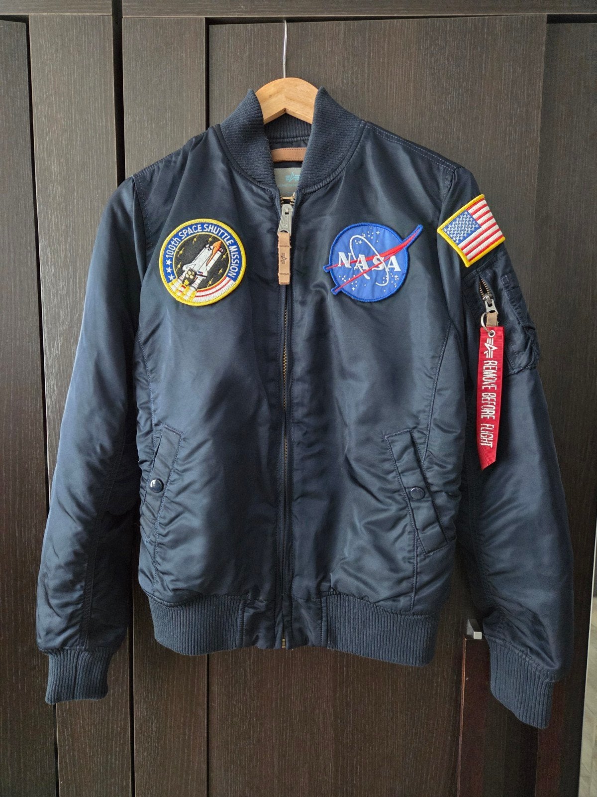 Alpha Industries NASA Bomberjack - Maat M - Jongens, Ophalen of Verzenden, Zo goed als nieuw, Jongen