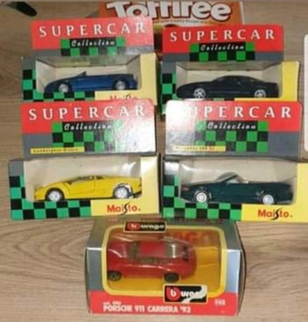 Verzameling van 6 Maisto en Burago Supercar modelauto's, Hobby en Vrije tijd, Overige merken, Auto, 1:32 tot 1:50, Nieuw
