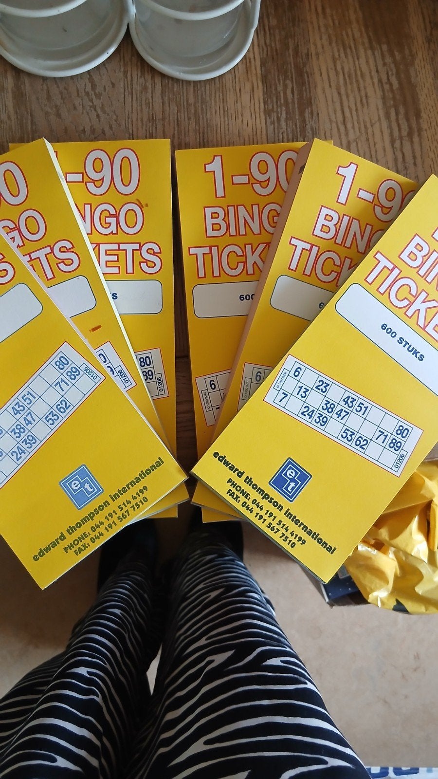 kaarten voor bingo, Ophalen of Verzenden