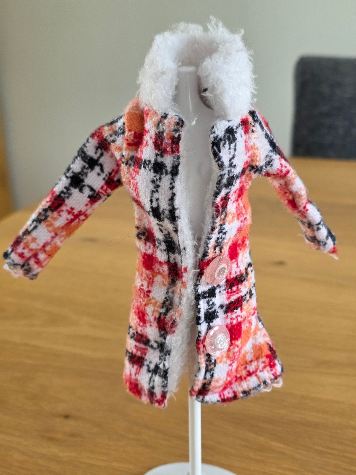 Vintage jas voor Barbie Fleur of Sindy, Ophalen of Verzenden, Gebruikt, Kleertjes
