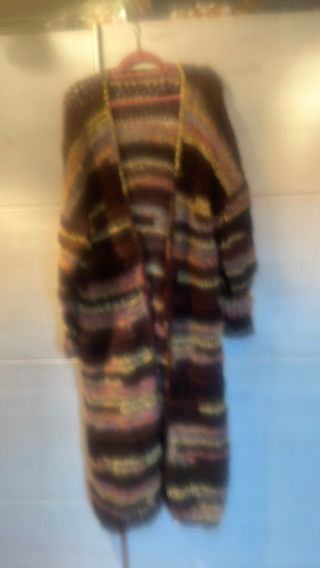 Lang gehaakte vest46/48, Kleding | Dames, Truien en Vesten, Verzenden, Nieuw, Maat 46/48 (XL) of groter, Meerkleurig