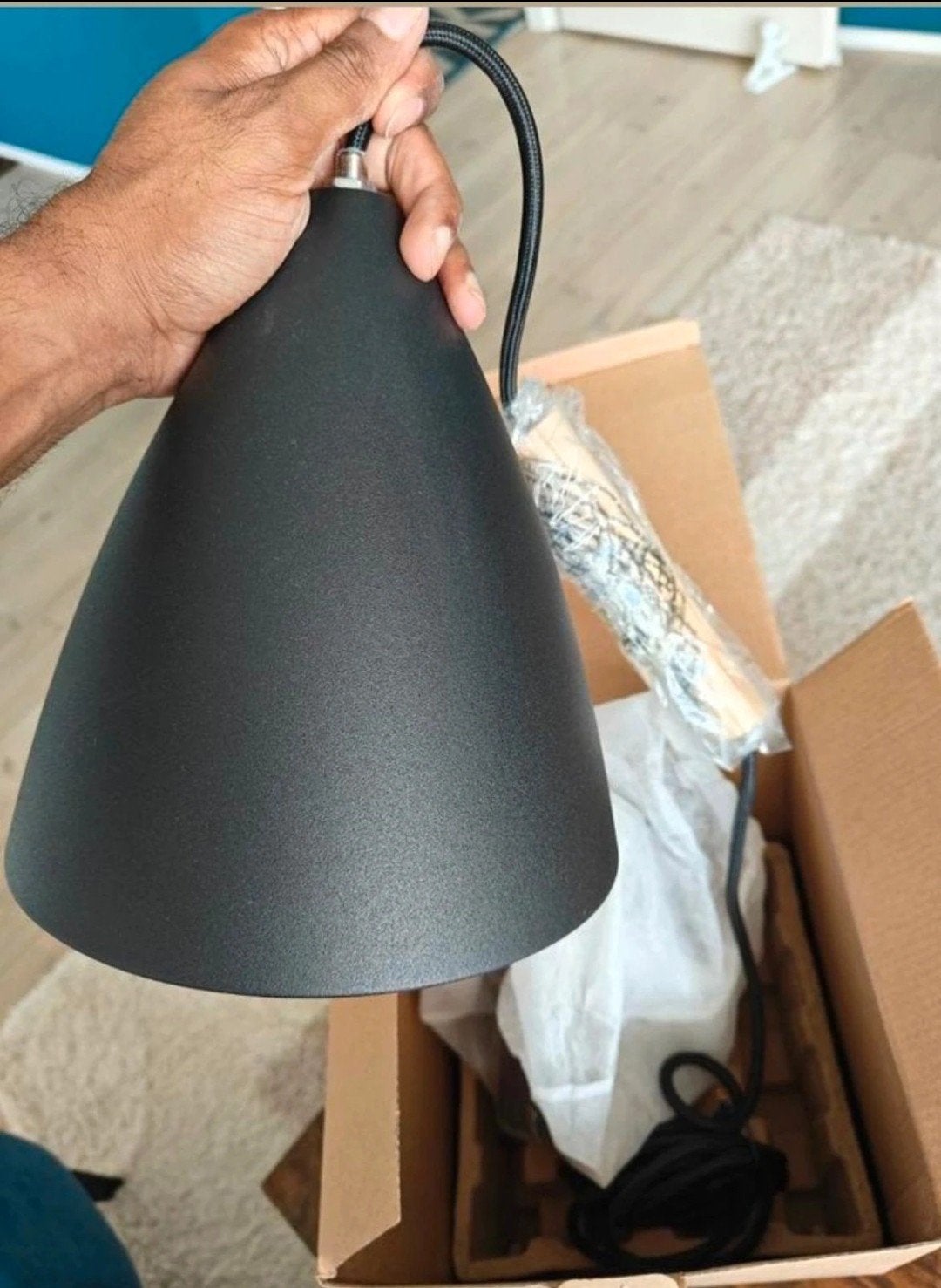 Pure 20 Hanglamp Zwart - DFTP E27 - Nieuw in doos, Huis en Inrichting, Ophalen, Modern design, Nieuw, E27 (groot)