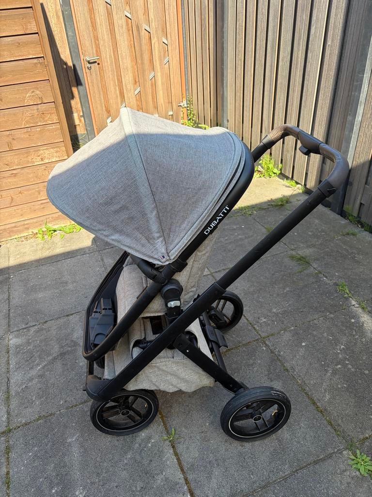 Prijs verlaagd!! Dubatti One combi 2-in-1 - Melange Taupe, Gebruikt, Combiwagen, Met reiswieg, Ophalen