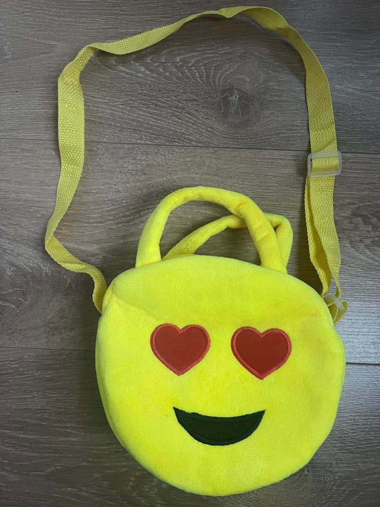 Smiley hartjes ogen tas fluffy, Ophalen of Verzenden, Zo goed als nieuw