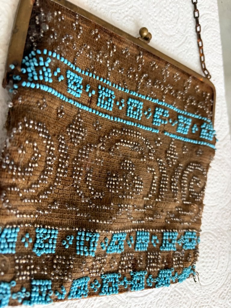 Oud kralentasje, Antiek en Kunst, Ophalen of Verzenden, Dames