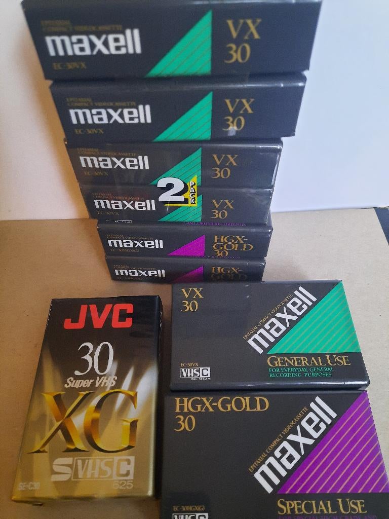 Nieuwe VHS-C videotapes. Nog gesealed., Ophalen of Verzenden, VHS-C of SVHS-C, (Video)band