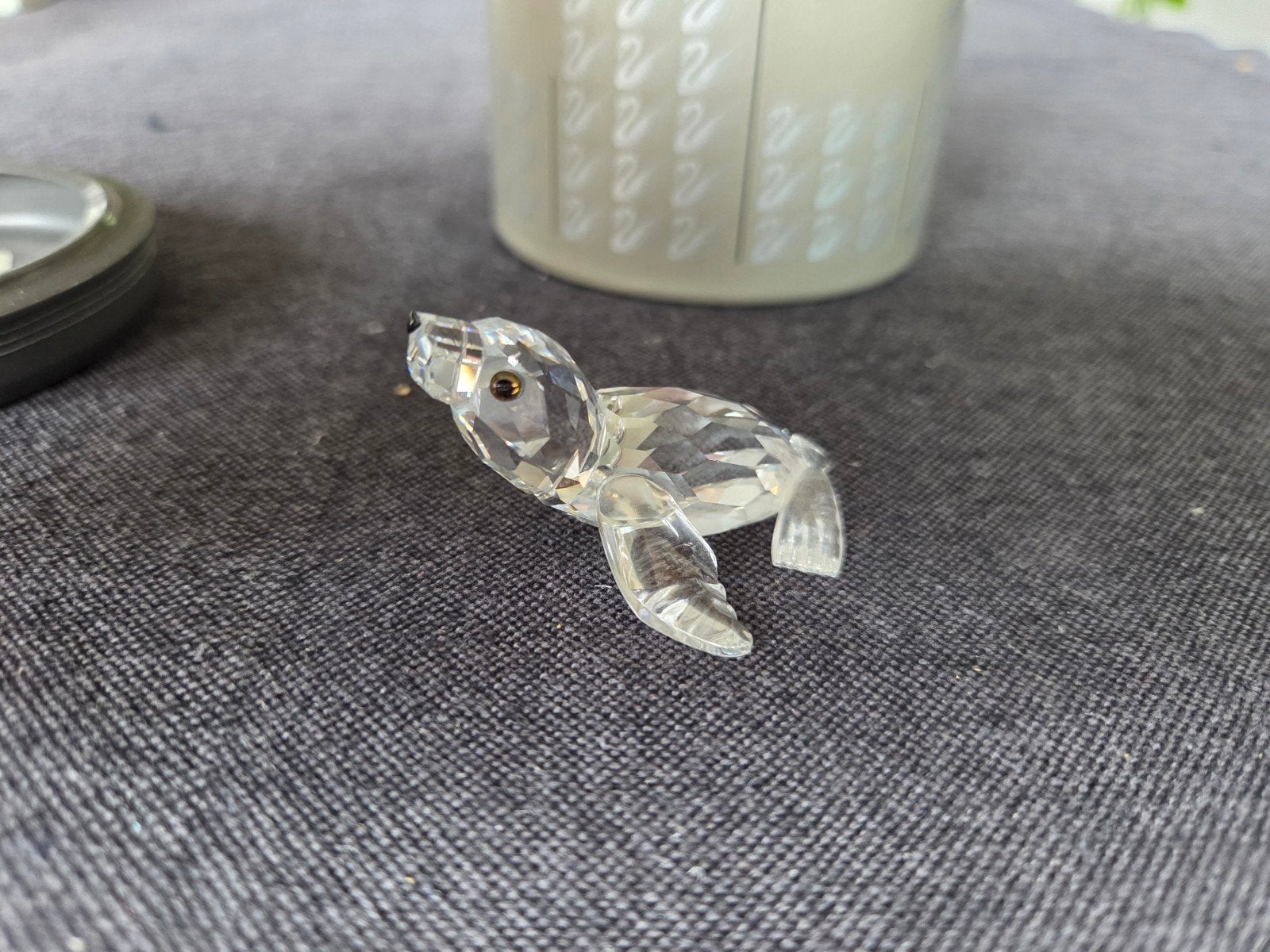 Swarovski Kristal zeehondje Made in Austria, Ophalen of Verzenden, Zo goed als nieuw, Figuurtje