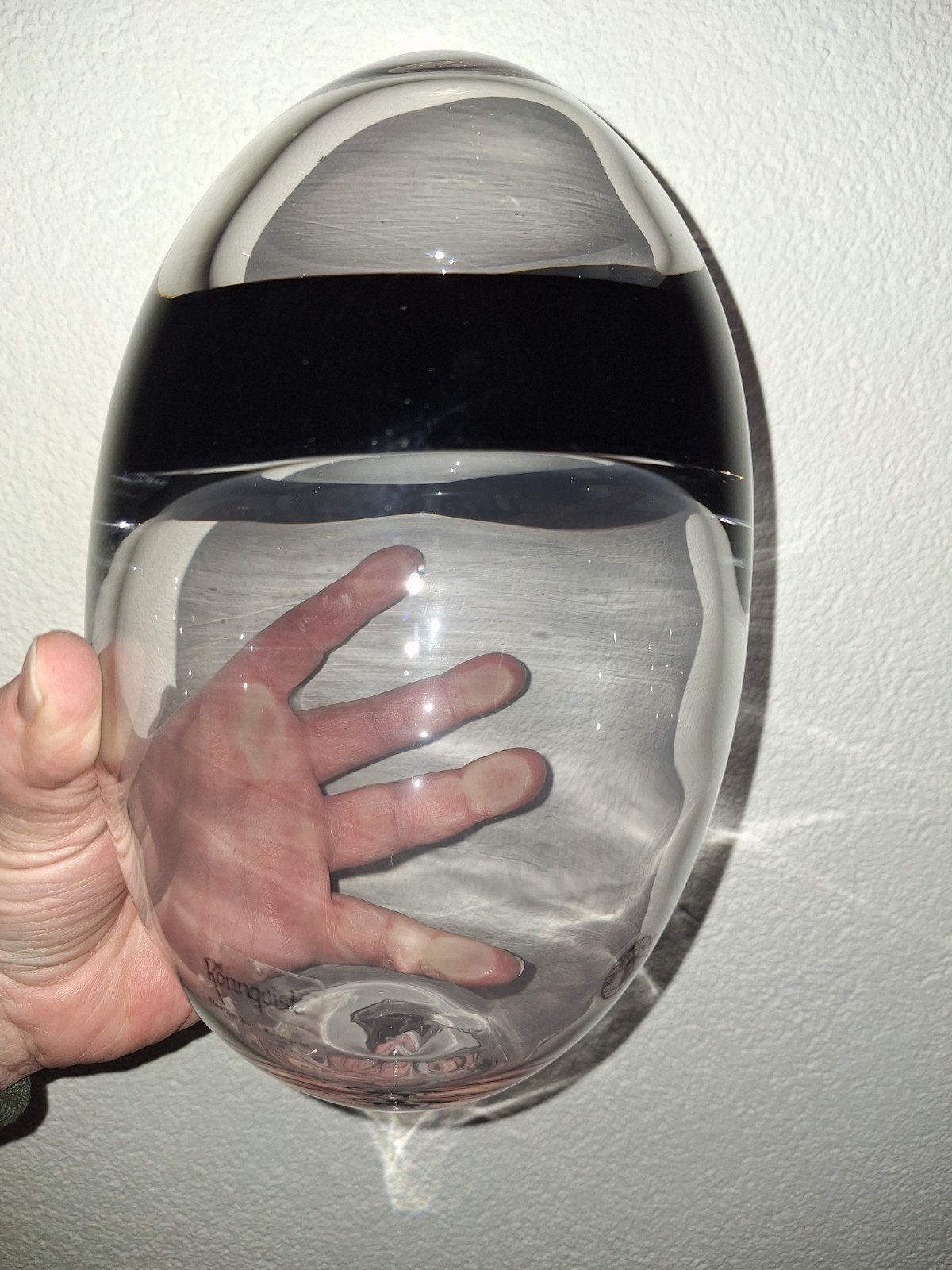 Glazen Ei van Björn Rönnquist Ikea Design Object Karisma, Antiek en Kunst, Kunst | Designobjecten, Object, Glas, Meerkleurig, Gesigneerd