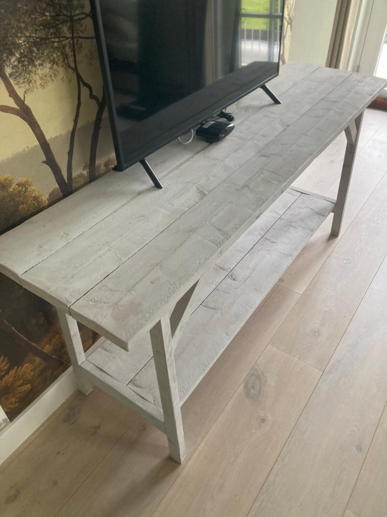 Huisje Sfeer houten dressoir / sidetable 180x80x49 cm, Ophalen, Zo goed als nieuw, 150 tot 200 cm, Overige houtsoorten