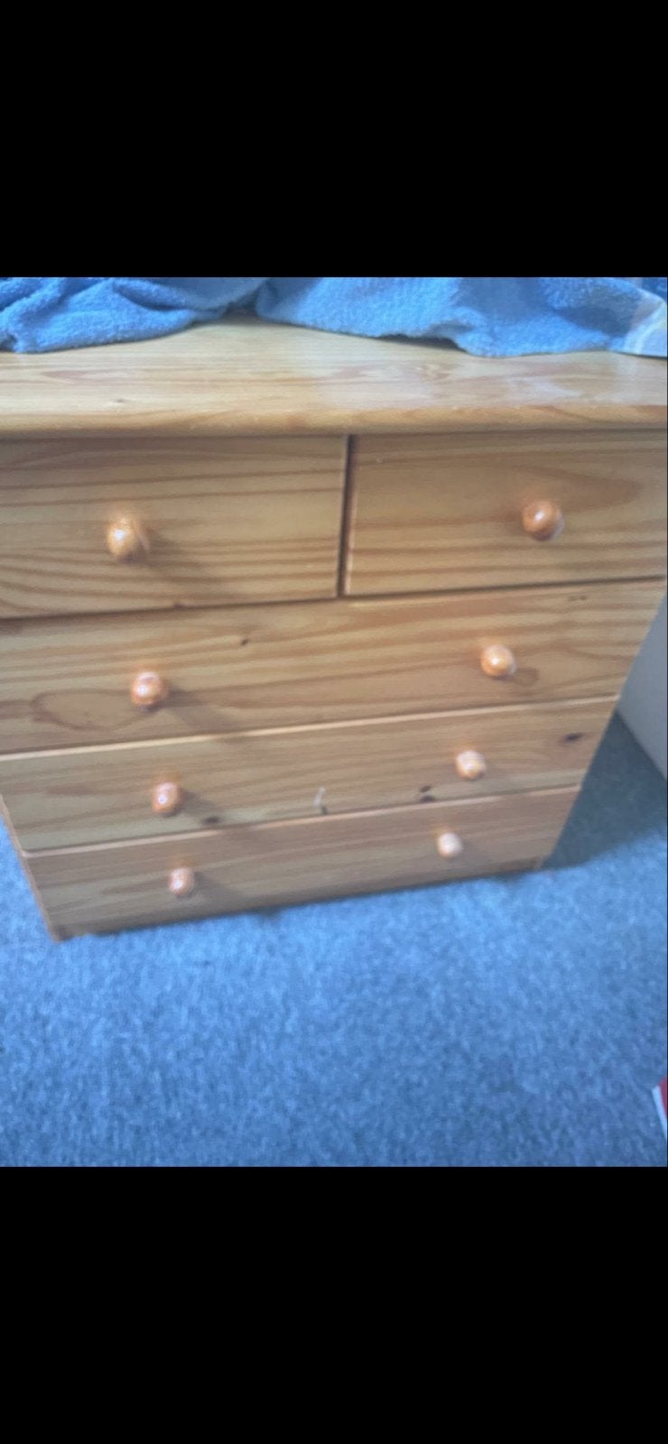 Houten ladekast met 6 laden, Huis en Inrichting, Ophalen, Gebruikt, 100 tot 150 cm, 5 laden of meer