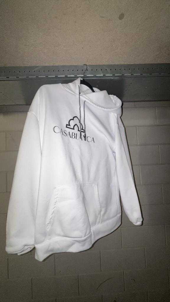 Casablanca hoodie en joggingbroek wit, Kleding | Heren, Truien en Vesten, Verzenden, Gedragen, Maat 56/58 (XL), Wit