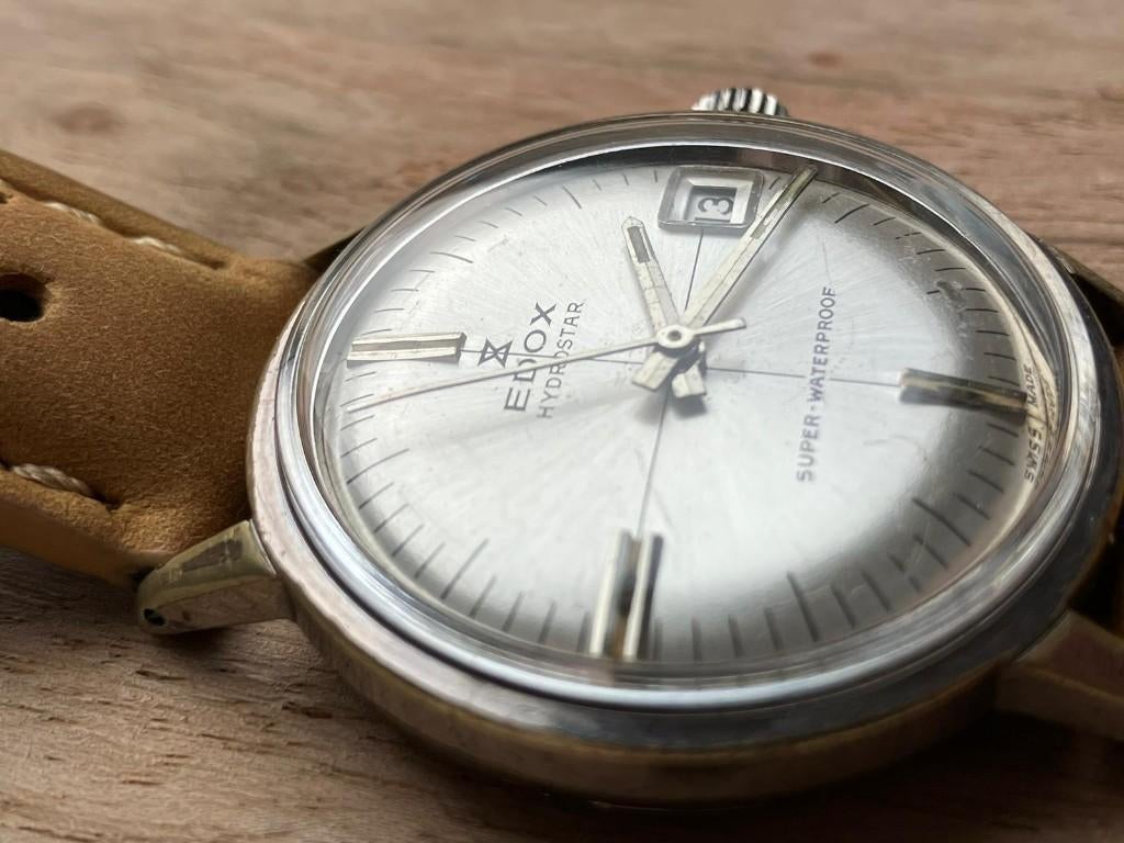 Edox Hydrostar Vintage Dress / Cocktail watch, Sieraden, Tassen en Uiterlijk, Horloges | Heren, Overige merken, Staal, Polshorloge