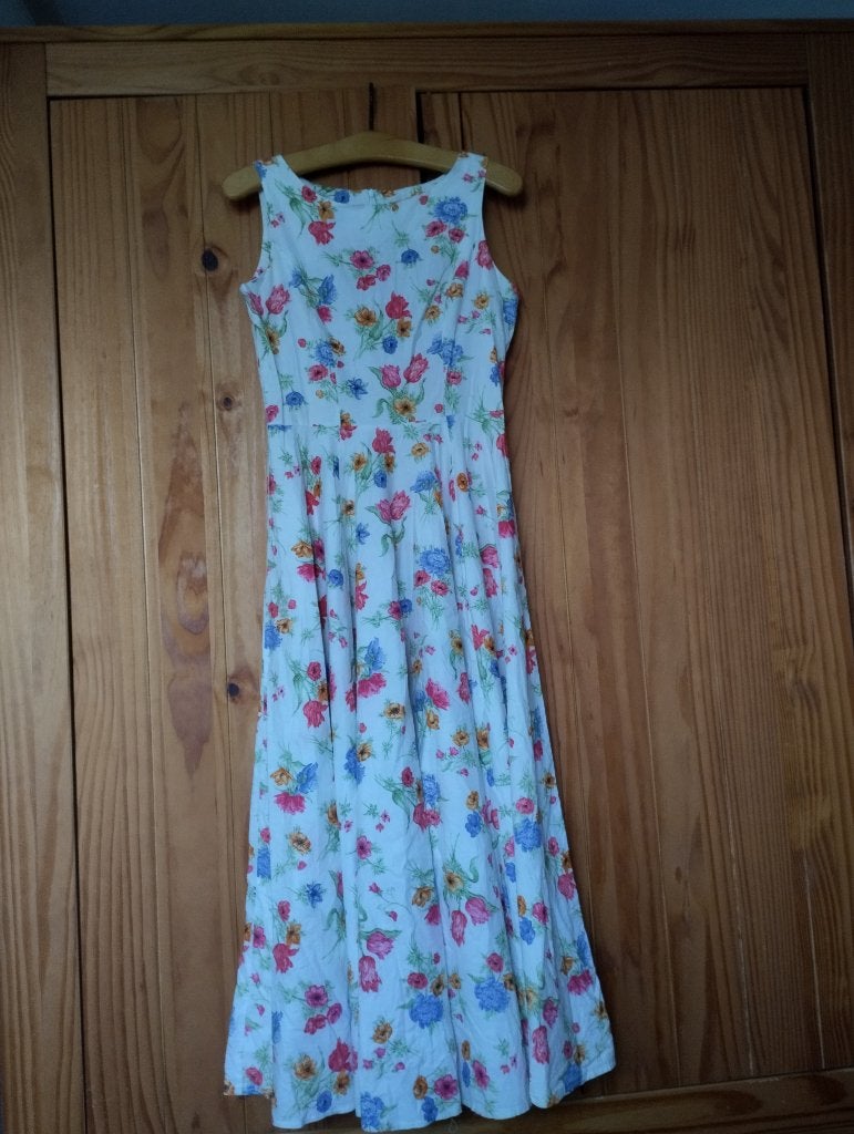 Vintage floral cottage dress Laura Ashley maat 38/40, Kleding | Dames, Maat 38/40 (M), Ophalen of Verzenden, Zo goed als nieuw