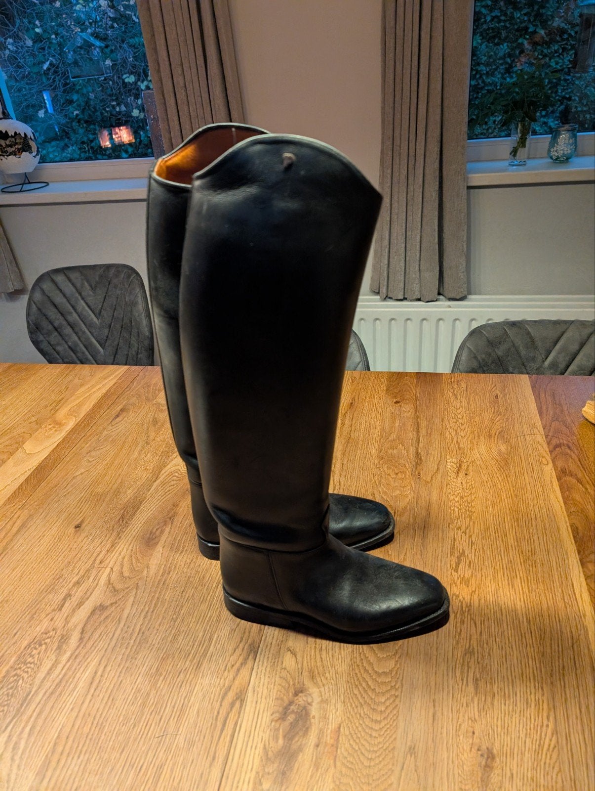 leren paardrijlaarzen maat 40 merk petrie, Ophalen of Verzenden, Dressuur