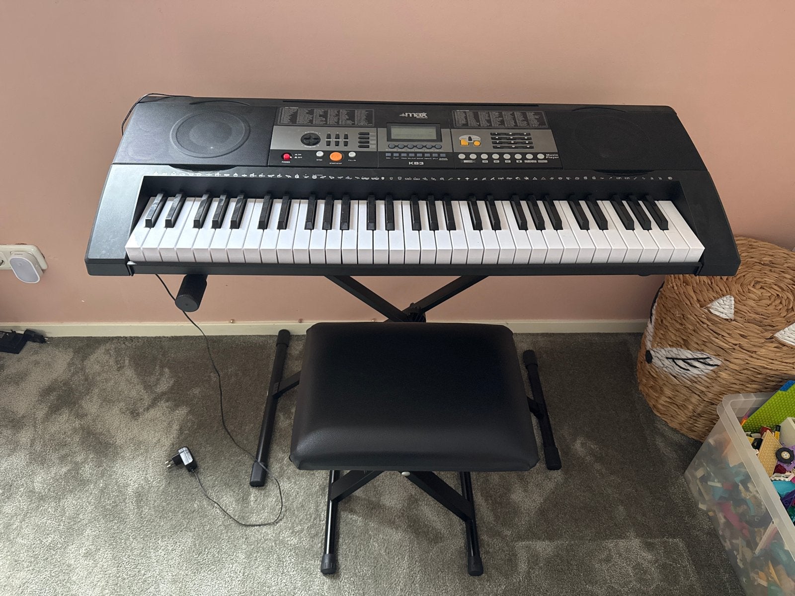 🎹 Max Music I-Key 3 Touch – elektronisch keyboard, Overige merken, Gebruikt, Met standaard, Overige aantallen