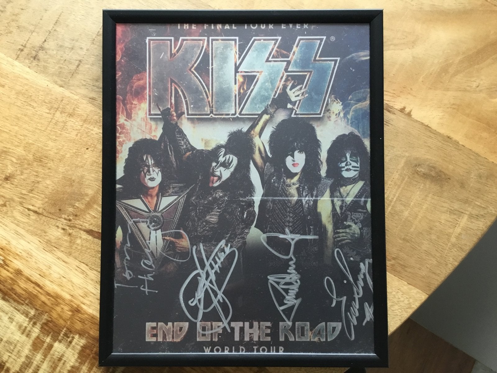 KISS 'End of the Road' World Tour lito met handtekeningen, Verzamelen, Ophalen of Verzenden, Zo goed als nieuw