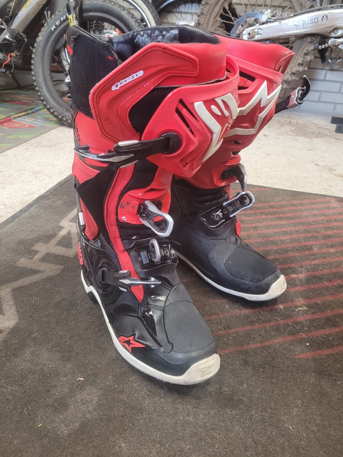 Te koop Alpinestars tech 10, Motoren, Ophalen of Verzenden, Tweedehands, Laarzen